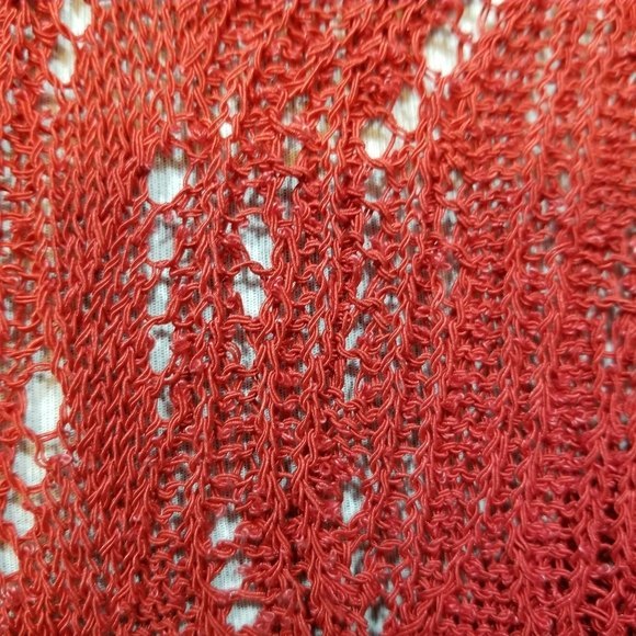 Coldwater Creek Red Stretch Sweater Size XL 16 - Picture 4 of 7